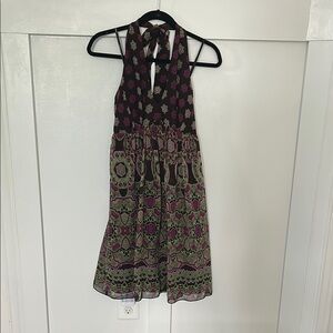 Silk halter top dress